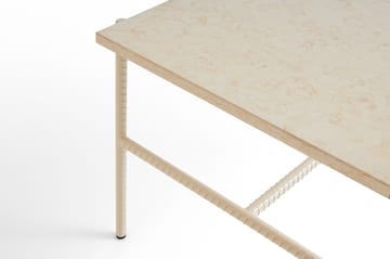 Mesa de centro Rebar 80x49x40,5 cm - Beige marble-alabaster - HAY