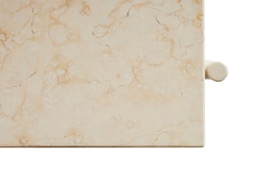 Mesa de centro Rebar 80x49x40,5 cm - Beige marble-alabaster - HAY