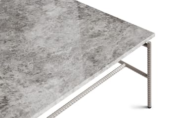 Mesa de centro Rebar 80x84x33 cm - Grey marble-fossil - HAY