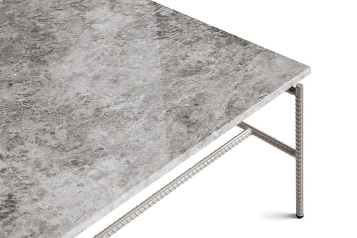 Mesa de centro Rebar 80x84x33 cm, Grey marble-fossil HAY