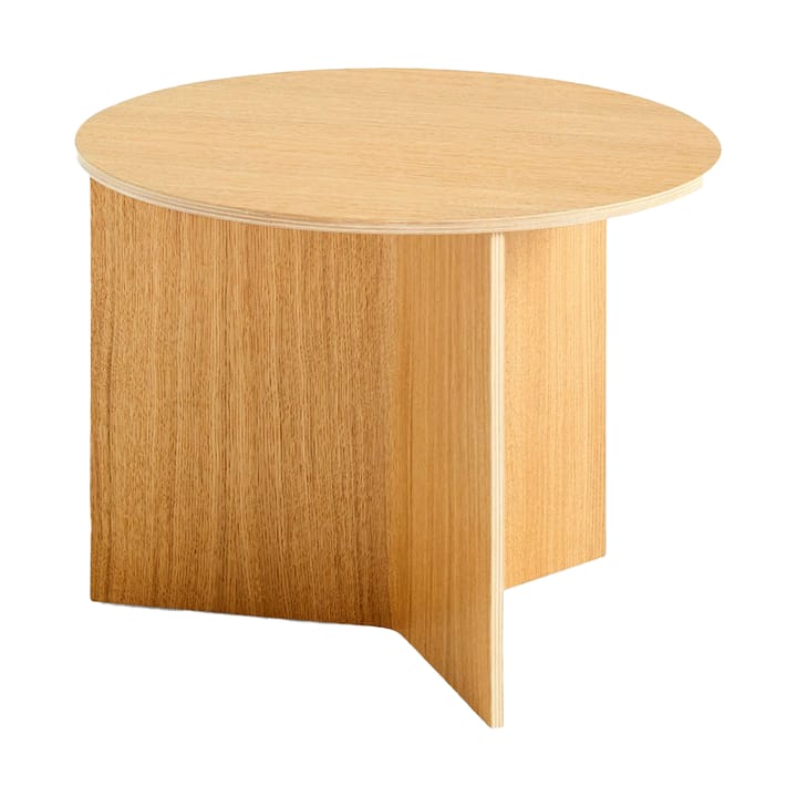 Mesa de centro Slit Ø45 cm - Lacquered oak - HAY