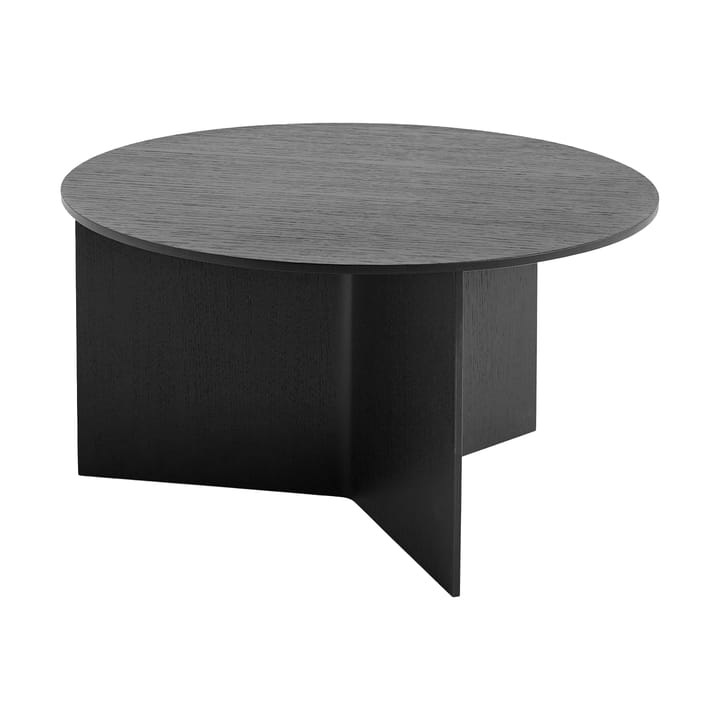 Mesa de centro Slit Ø65 cm, Black lacquered oak HAY