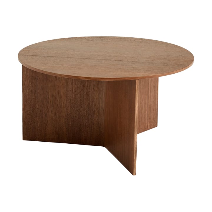 Mesa de centro Slit Ø65 cm - Lacquered walnut - HAY