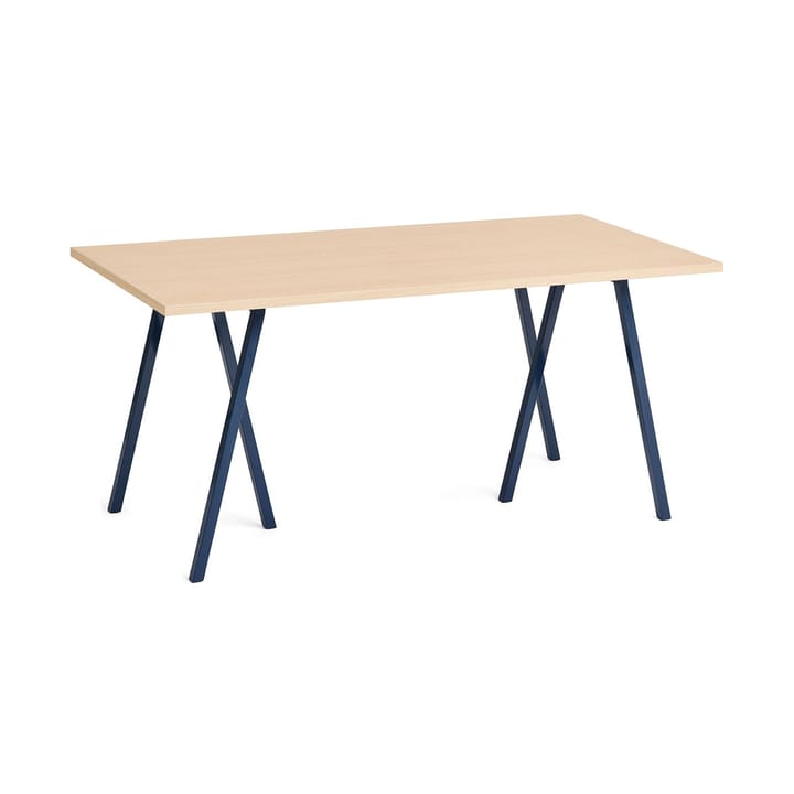 Mesa de comedor Loop Stand 77,5x160 cm - Deep blue-clear lacq. oak - HAY