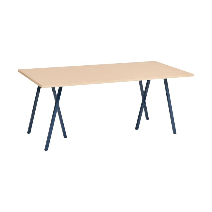 Mesa de comedor Loop Stand 87,5x180 cm - Deep blue-clear lacq. oak - HAY