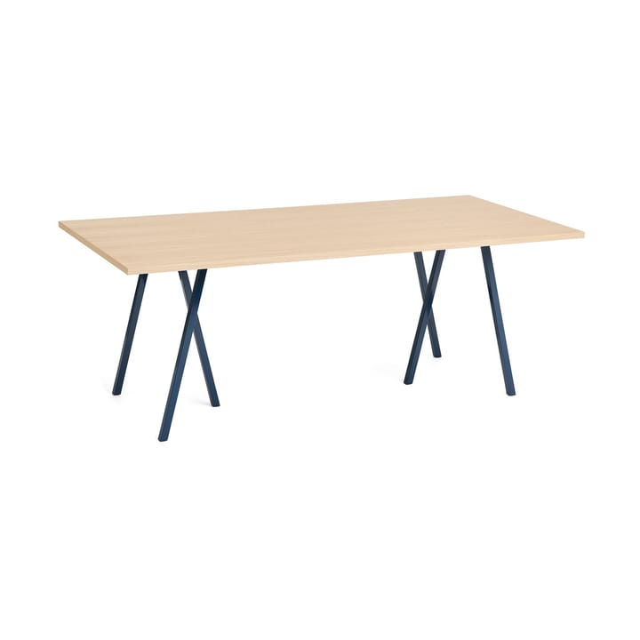 Mesa de comedor Loop Stand 92,5x200 cm - Deep blue-clear lacq. oak - HAY