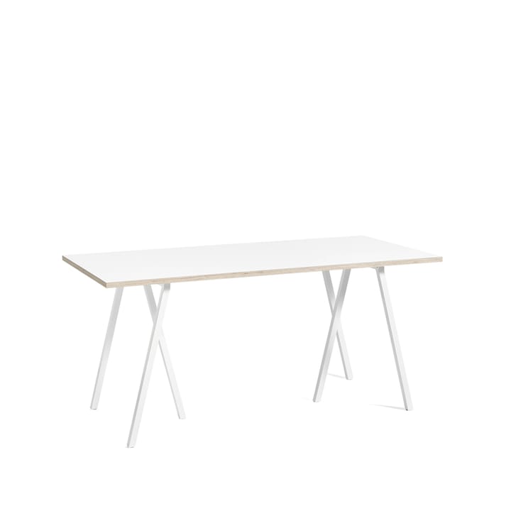 Mesa de comedor Loop Stand - White laminate-white, 160 cm - HAY