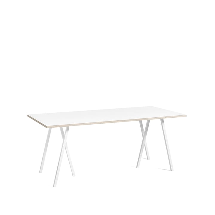 Mesa de comedor Loop Stand - White laminate-white, 180 cm - HAY