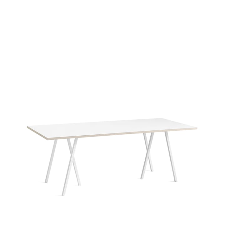 Mesa de comedor Loop Stand - White laminate-white, 200 cm - HAY