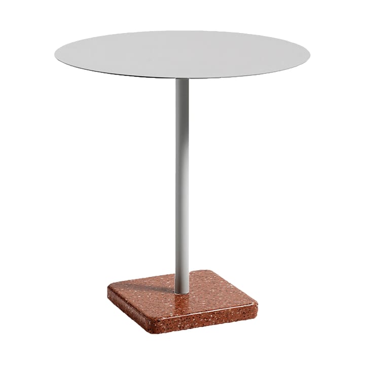 Mesa de comedor Terrazzo Ø70 cm - Red terrazzo-sky grey - HAY