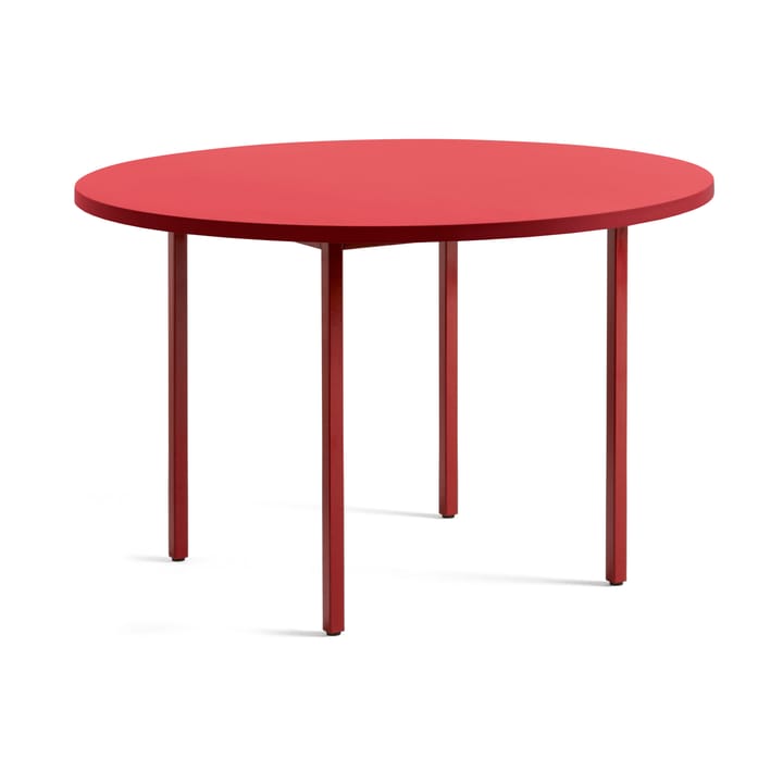 Mesa de comedor Two-Colour Ø120 cm - Maroon red-red - HAY