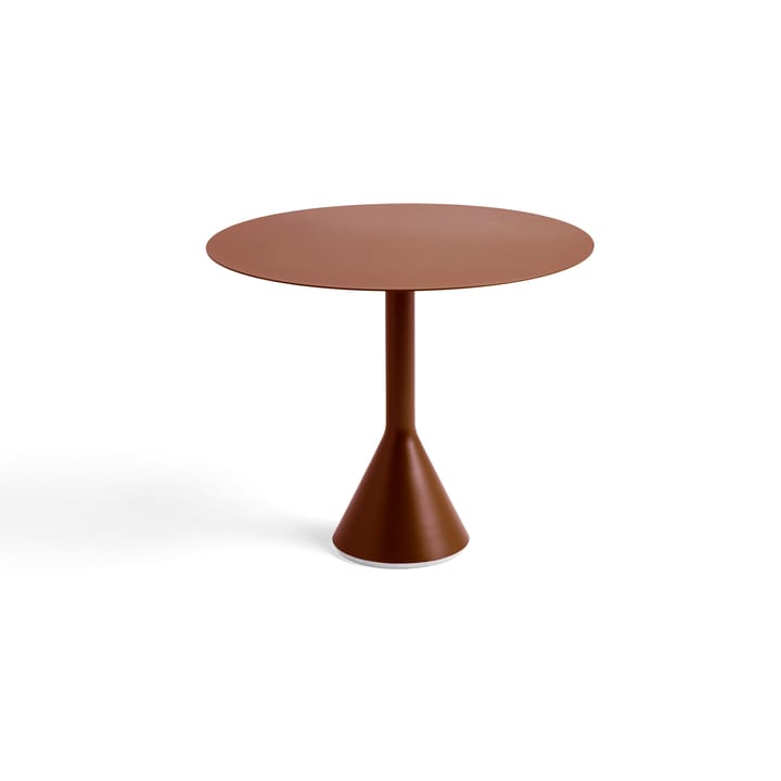 Mesa redonda de café Palissade Cone   - Iron red, Ø90 cm - HAY