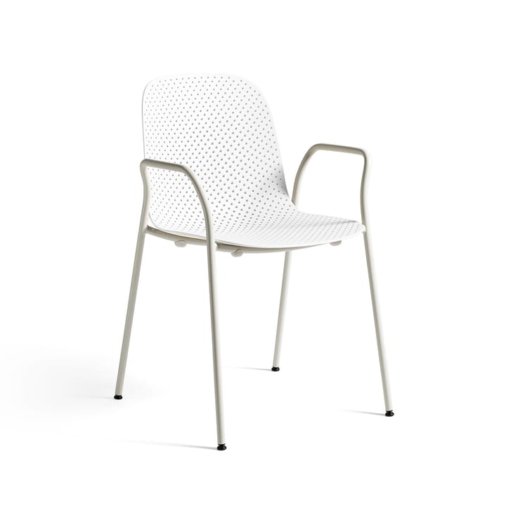 Silla con reposabrazos 13Eighty - Chalk white-grey white - HAY