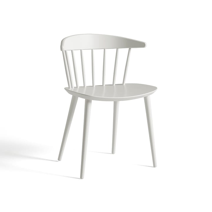 Silla J104 - White lacquered beech - HAY