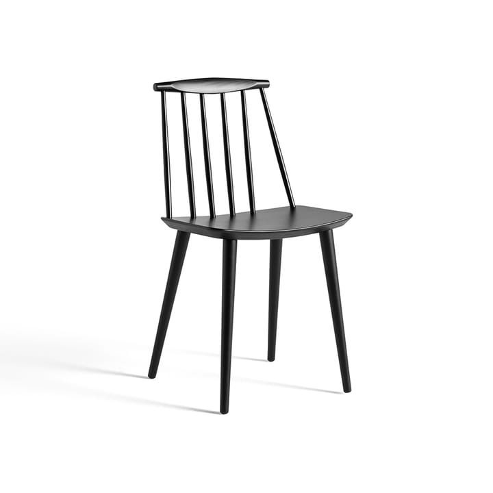 Silla J77 - Black lacquered beech - HAY