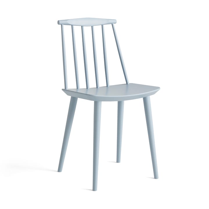 Silla J77 - Slate blue lacquered beech - HAY