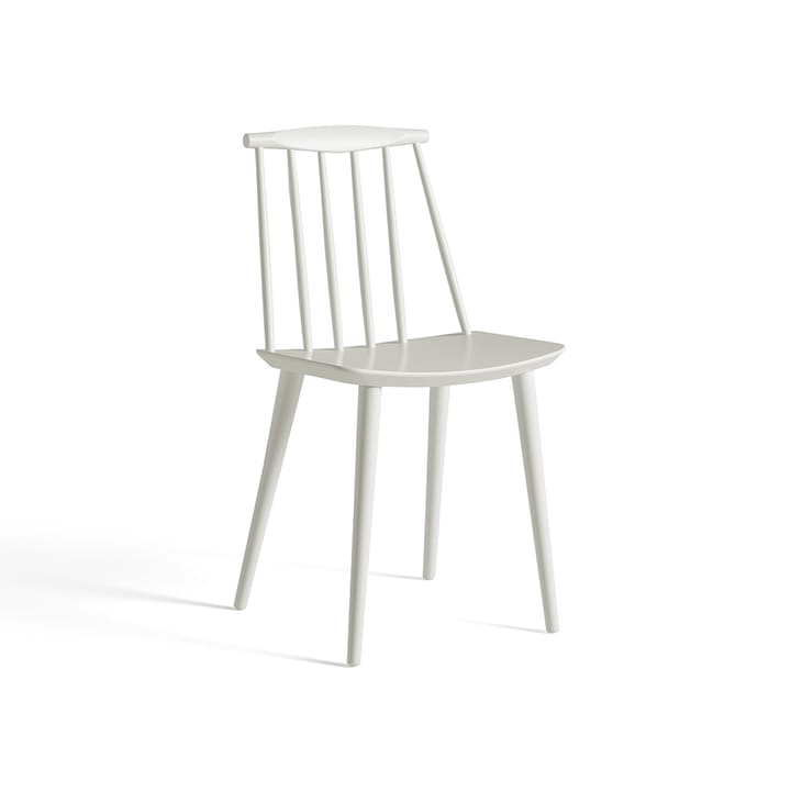 Silla J77 - White lacquered beech - HAY