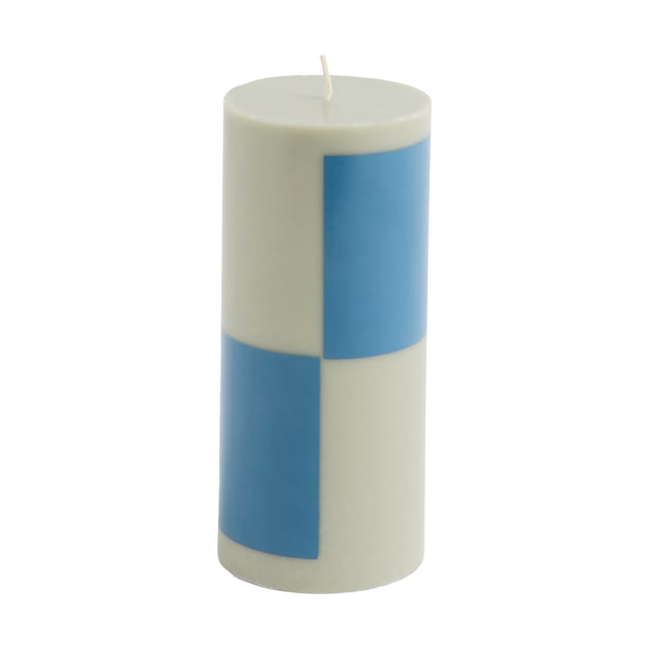 Vela gruesa Column Candle small 15 cm - Grey-blue - HAY