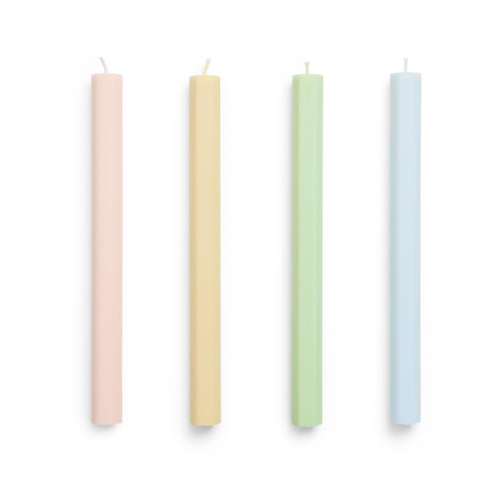 Vela Hexagon Candle mix 4-pack - Fresh - HAY