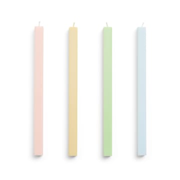 Vela Square Candl mix 4-pack - Fresh - HAY