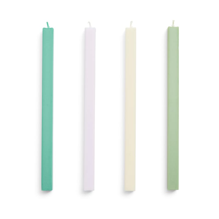 Vela Square Candl mix 4-pack - Pastel - HAY