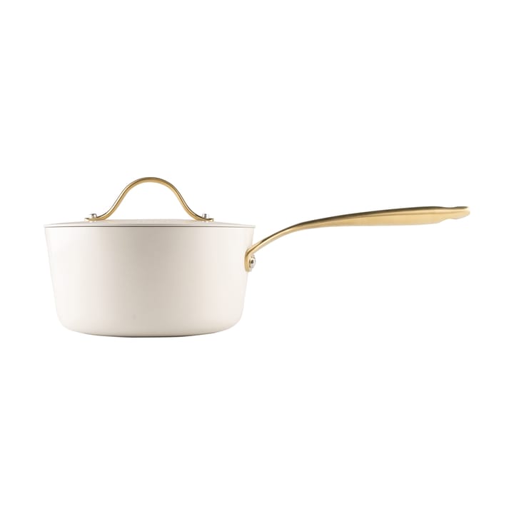 Cacerola con tapa Heirol Royal Pearl Ø18 cm - Blanco-oro - Heirol