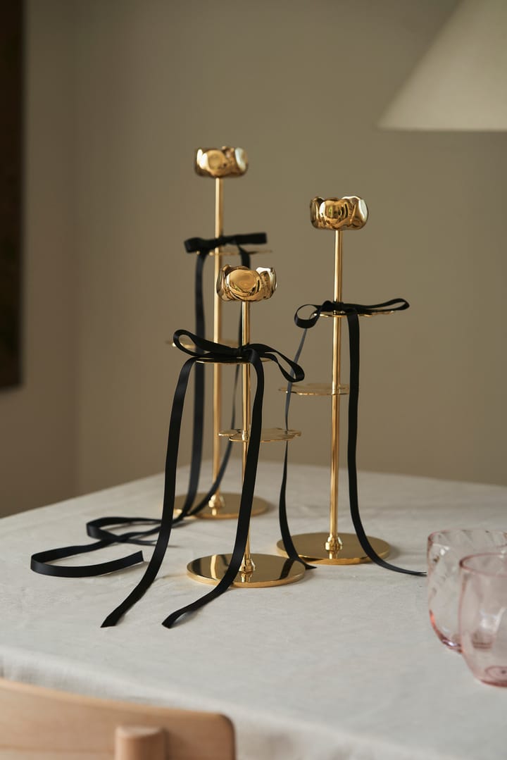 Candelabro Ninfea Alta 40 cm, Latón Hilke Collection