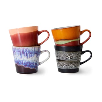 Set de 4 tazas de café americano 70's - Friction - HKliving