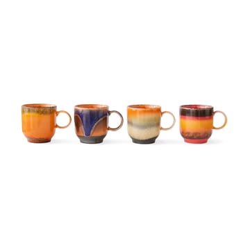 Set de tazas 70's, 23 cl 4-pack - Brasil - HKliving