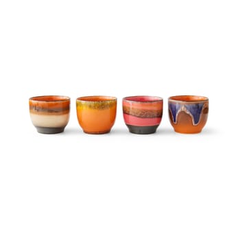 Set de tazas 70's, 23 cl 4-pack - Java - HKliving