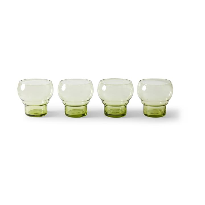 Vaso Bulb 70's, 27 cl 4-pack - Verde menta - HKliving