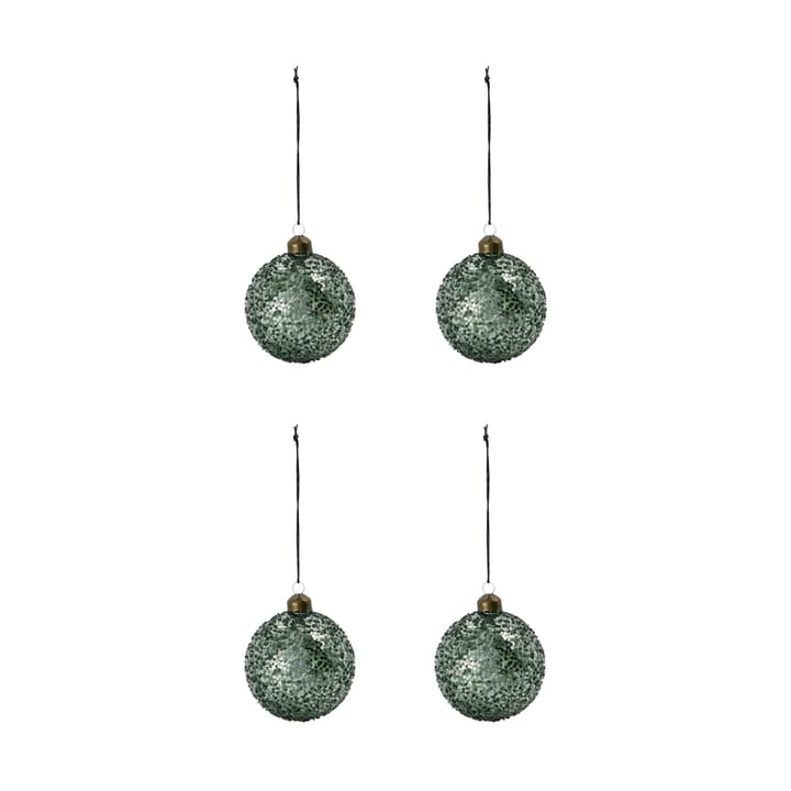 Bolas de Navidad Chosen Ø8 cm, 4-pack, Verde House Doctor