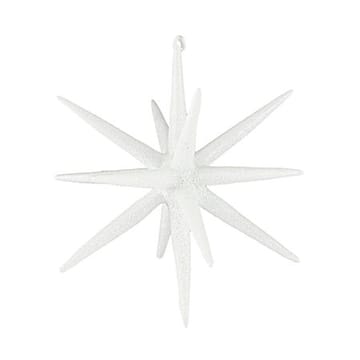 Estrellas para el árbol de Navidad Spike Ø12 cm, 4-pack - Purpurina de metal blanco - House Doctor