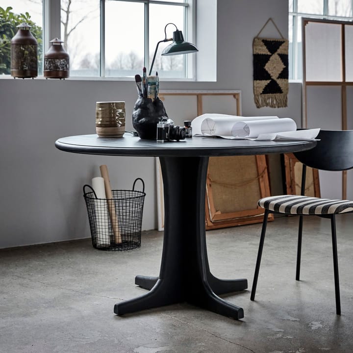 Mesa de comedor Shaker Ø120 cm, Negro House Doctor