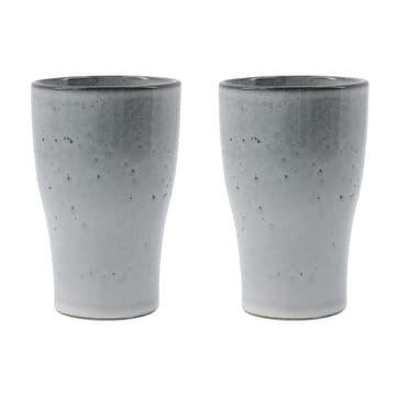 Set de 2 tazas térmicas Liss 14 cm - gris claro - House Doctor