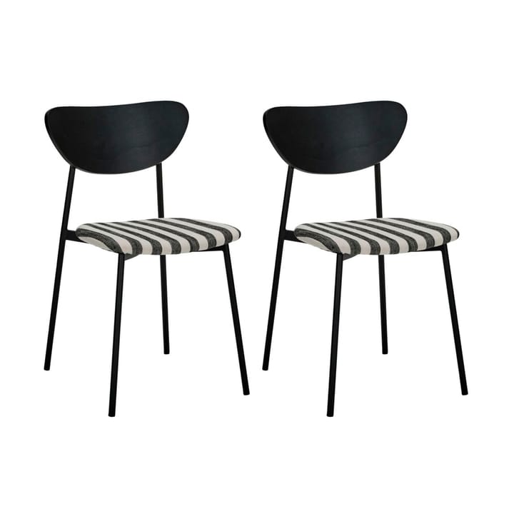 Sillas con asiento Must 2-pack - Blanco - negro - House Doctor