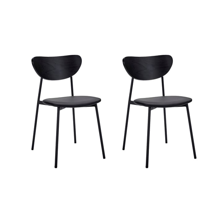 Sillas con asiento Must 2-pack - Negro - House Doctor