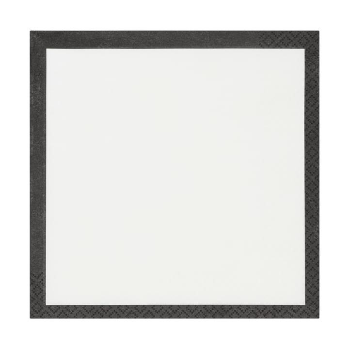 20 Servilletas de papel Play 33x33 cm - Ecru-Negro - Iittala