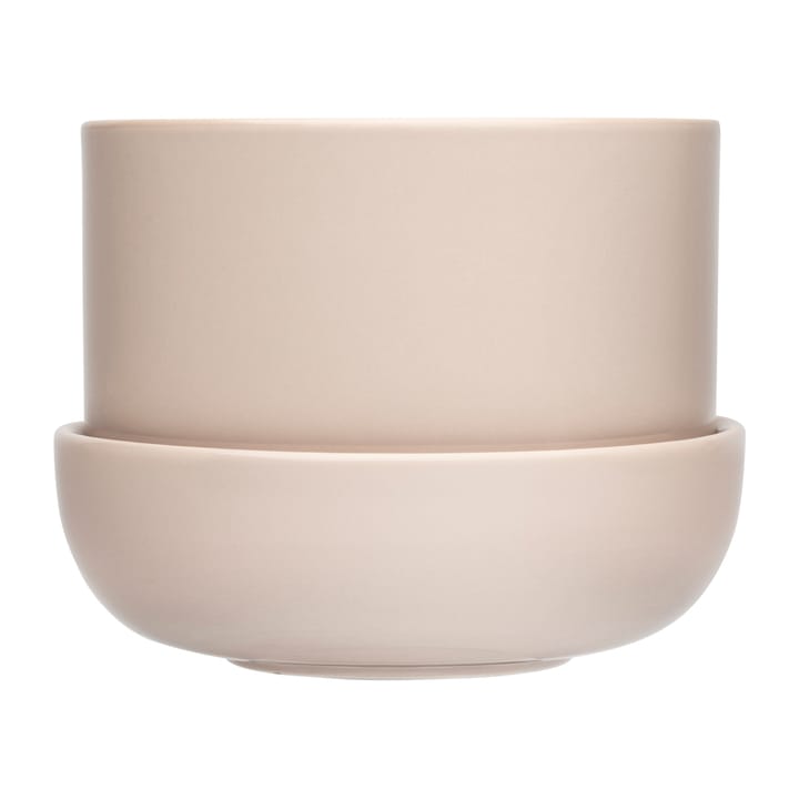 Maceta con plato Nappula  Ø17 cm altura 13 cm - Beige - Iittala