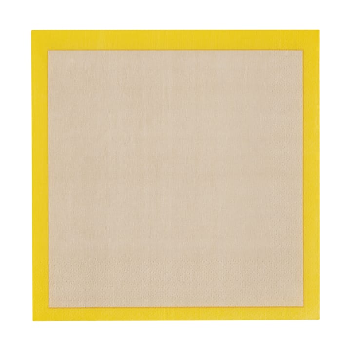 Servilletas de papel Play 33x33 cm, 20-pack - Beige-amarillo - Iittala