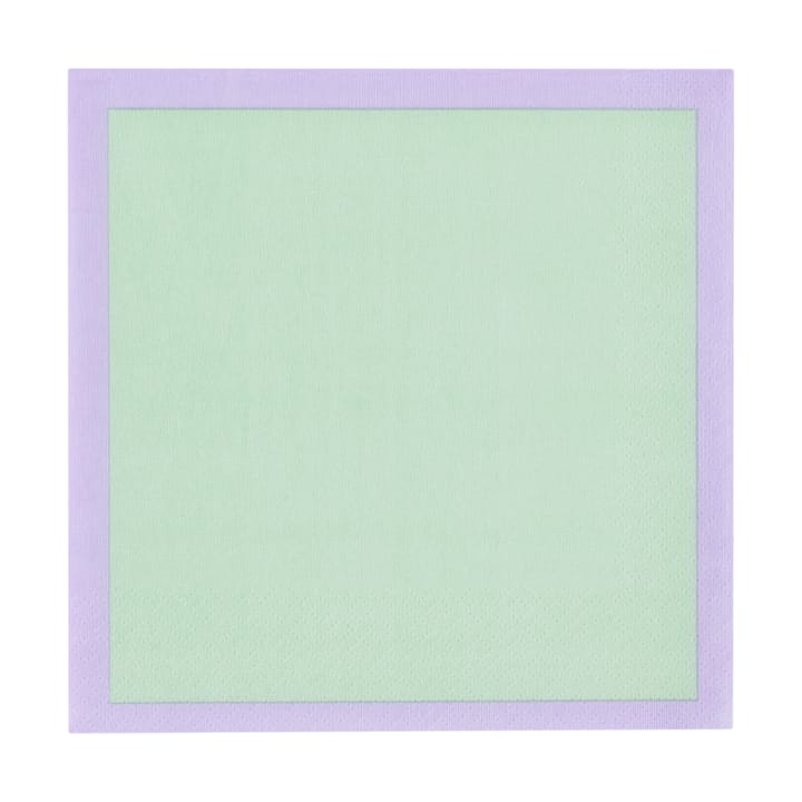 Servilletas de papel Play 33x33 cm, 20-pack - Menta-lila - Iittala