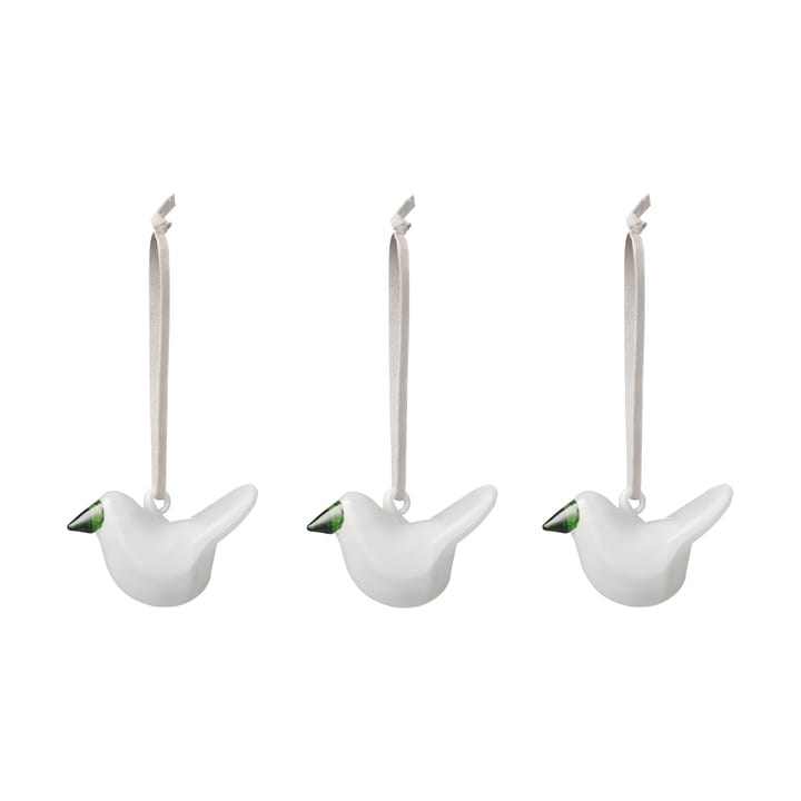 Set de 3 pájaros de cristal Iittala - Blanco - Iittala