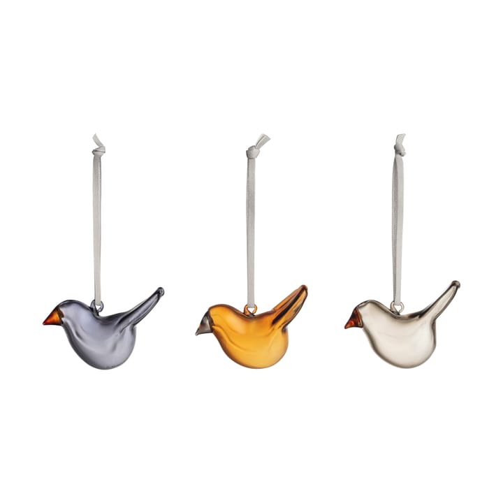 Set de 3 pájaros de cristal Iittala - Mix - Iittala