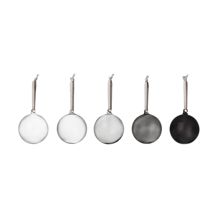 Set de 5 bolas de vidrio Iittala Ø8 cm, Gris Iittala