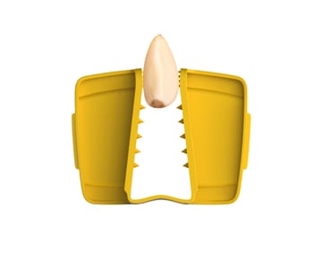 Rallado multi grip con recipiente Multi grip 17 cm - Amarillo - Joseph Joseph