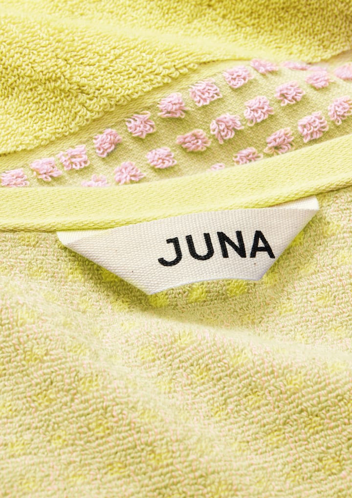 Toalla Check 70x140 cm, Amarillo-rosa Juna