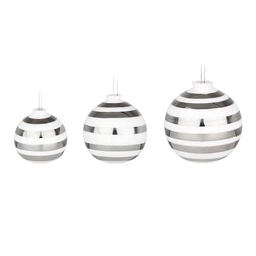 3 Bolas de Navidad Omaggio - plata - Kähler