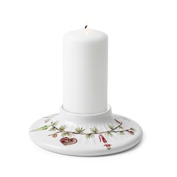 Canelabro para vela gruesa Hammershøi Christmas Ø13 cm - Blanco - Kähler