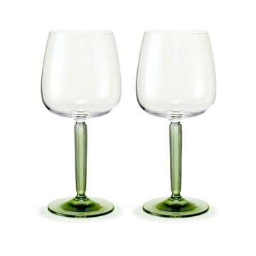 Copa de vino tinto Hammershøi 49 cl 2-pack - Transparente-verde - Kähler