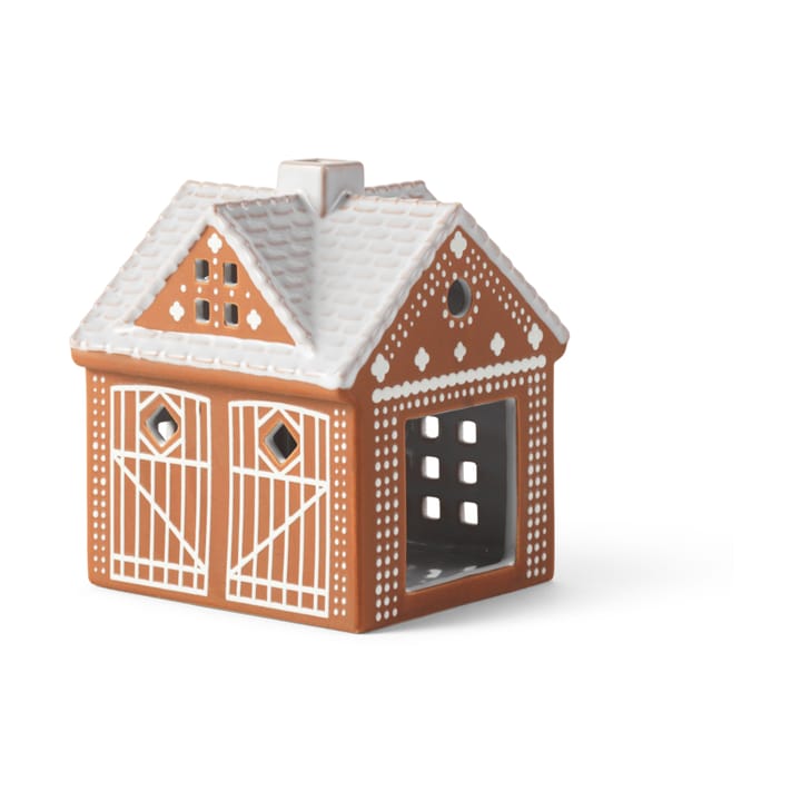 Portavelas Gingerbread casa - Christmas barn 11,5 cm - Kähler